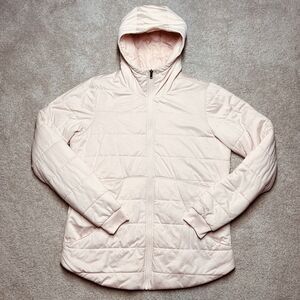 Marmot Vista Hooded Winter Jacket Women’s Large Pink Soft Insulated Puffer Coat